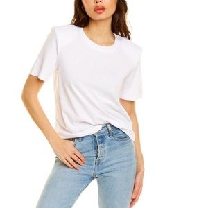 NWT Good American Strong Shoulder Tee